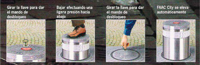 Pilonas escamoteables autom�ticas