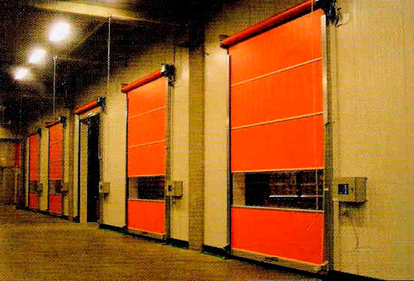 Puertas rápidas de lona manuales y automáticas