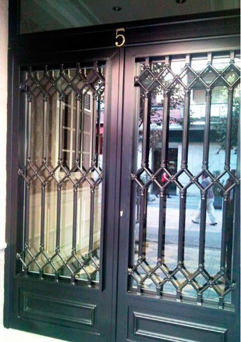 Puertas de portal de aluminio soldado
